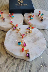 Tree of Life Colored Set Earring & Necklace 